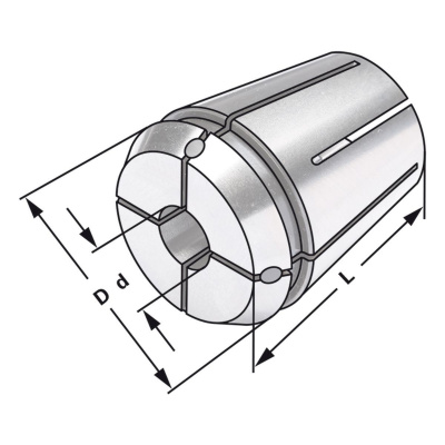 430EA-14 Цанга ER25 Ø 14 Kemmler (Germany)