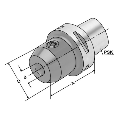 Fräseraufnahme  PSK 63-14-60 Kemmler