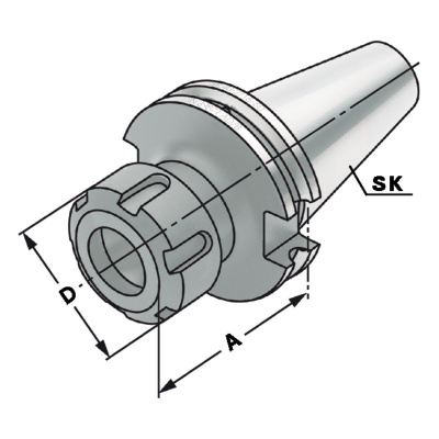 Spannfutter SK 30-2/20-100 ER32 Kemmler