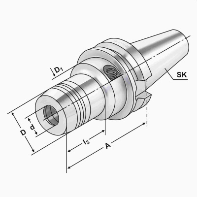Hydro-Dehnspannfutter BT 30-06-60 Kemmler