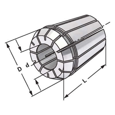 DB-P-RQF71.20 Цанга прецизионная ER32 Ø 20 - 19 серия RQF71 Premium (Germany) 