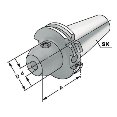 DB-P-VFL04141 Оправка для концевых фрез SK 50-14-100 Premium (Germany) 