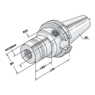 Hydro-Dehnspannfutter SK 50-18-80 Kemmler