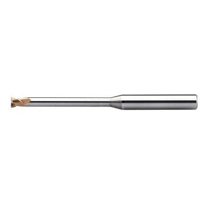 A80 0160 060 0400 R020, Фреза твердосплавная цилиндрическая с радиусом при вершине, диаметр 1,6 мм, серия A80 SE 60R 40° MINI LN, сплав UF, покрытие TISIN, Z=2