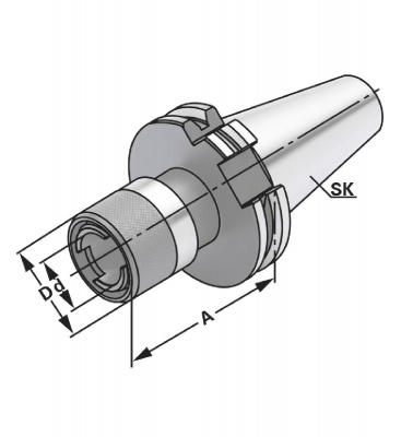 DB-P-RFN16201 Патрон резьбонарезной SK 40 - M5-M22 - Gr.2 Premium (Germany) 