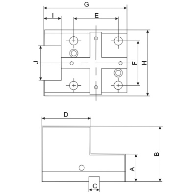 DB-S-BMT65C2580 Блок статический BMT65-C25х80, радиальный, для наружной обработки, тип C, серия Standard 