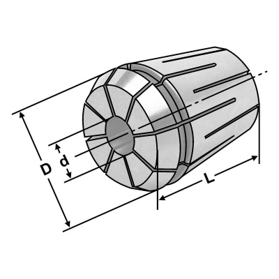 DB-P-RLF79.09 Цанга ER25 Ø 9 серия RLF79 Premium (Germany) 